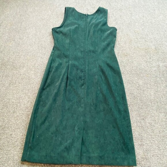 R.J. & Co. Dress Women’s 8 Green Sleeveless Sheath Soft Professional Career Wear - Picture 5 of 9